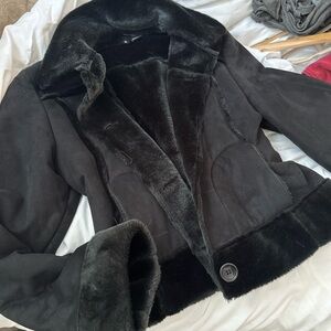 Kenzie Black Teddy Jacket
